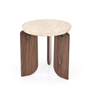 MAMBO S c.table travertine / walnut