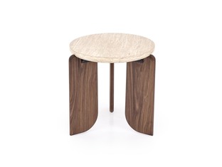 MAMBO S c.table travertine / walnut