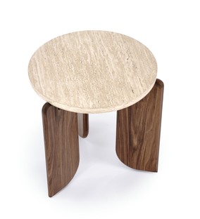 MAMBO S c.table travertine / walnut