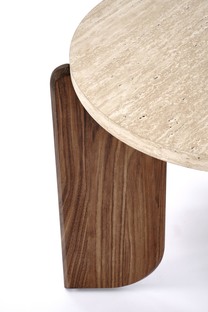 MAMBO S c.table travertine / walnut