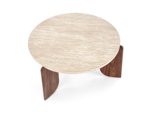 MAMBO c.table travertine / walnut