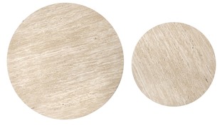 MAMBO c.table travertine / walnut