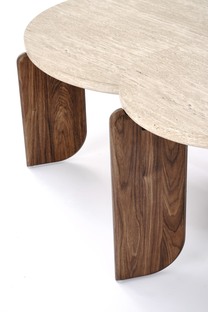 MAMBO c.table travertine / walnut