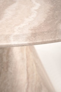 ABBOT round table, light travertine