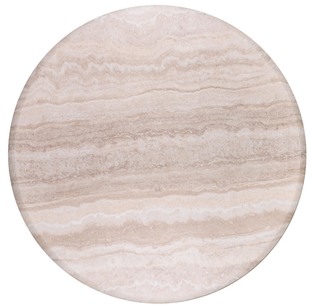 ABBOT round table, light travertine