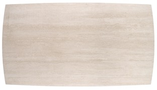 ARMANI extension table, trawertine / cashmere