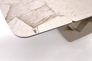 BENJAMIN extension table, beige / cashmere