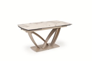 BENJAMIN extension table, beige / cashmere