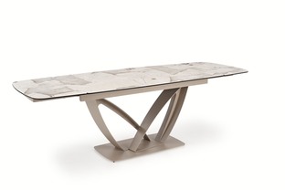 BENJAMIN extension table, beige / cashmere