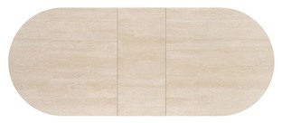 FALONE extension table, color: travertine / cashmere