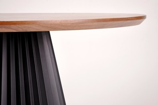 HEVELIUS table, top - walnut, leg - black