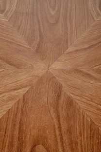 HEVELIUS table, top - walnut, leg - black