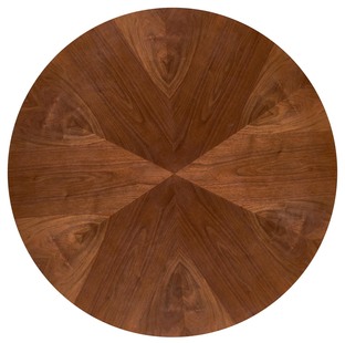 HEVELIUS table, top - walnut, leg - black