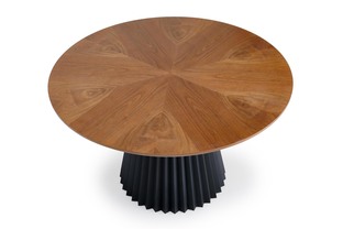 HEVELIUS table, top - walnut, leg - black