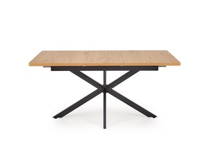 HOLTER extension table, top - gold oak, legs - black