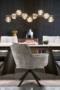 VESNA extension table, color: beige marble