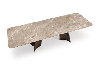 VESNA extension table, color: beige marble