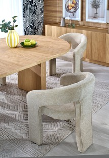 GARIBALDI extension table matt natural oak