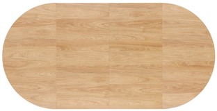 PERONI extension table, hikora oak / cashmere
