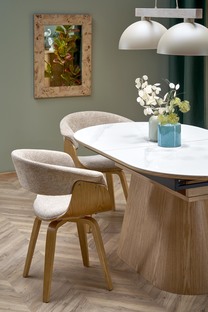 K545 chair, beige / natural