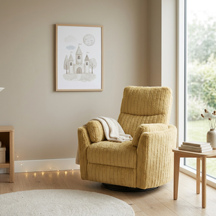 PEGAS leisure chair, mustard