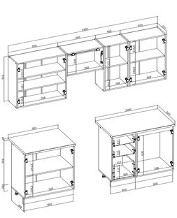 VIKTORIA 240 kitchen set, color: front - white / dark blue, body – white ,worktop – white