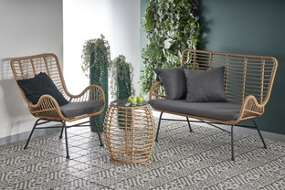 IKARO XL sofa naturalny-popiel (1p=2szt)