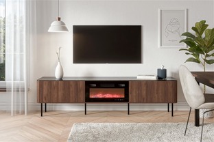 SOLANO RTV-2 RTV standchest warmia walnut / black marble