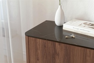 SOLANO RTV-2 RTV standchest warmia walnut / black marble