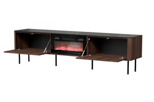 SOLANO RTV-2 RTV standchest warmia walnut / black marble