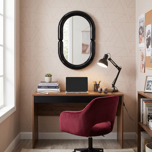 POSTER wall mirror, black