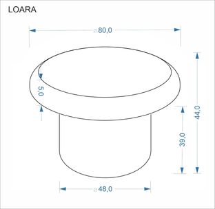 LOARA c.table cashmere