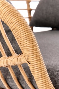IKARO XL sofa naturalny-popiel (1p=2szt)