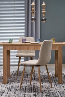 K525 WDF chair beige / natural