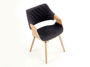 K396 chair, color: natural / black