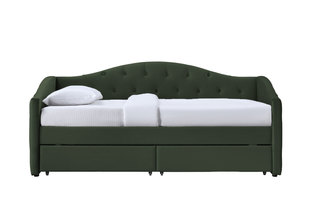 ALOHA bed with drawers, color|: dark green