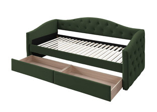ALOHA bed with drawers, color|: dark green