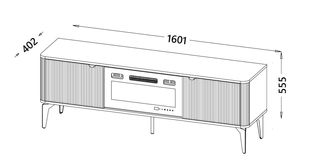 BELUCI RTV-1 RTV stand cashmere / cremona oak