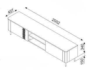 TIRANTE RTV-2 RTV stand cashmere