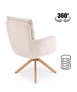 Zdjęcie do “K594 chair, beige / natural oak”.