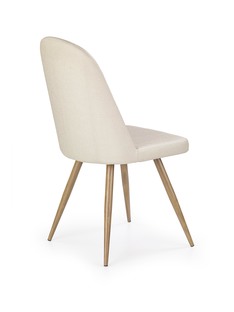 K214 chair, color: dark cream / honey oak