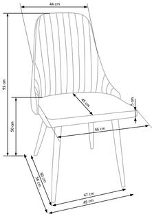 K285 krzesło beżowy (1p=4szt)
