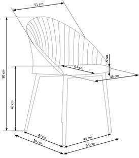 K357 krzesło beżowy (1p=2szt)