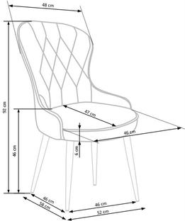 K366 chair, color: dark green