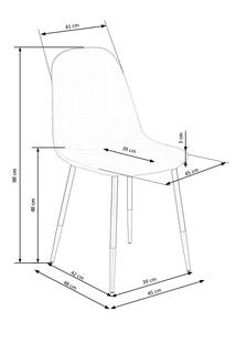 K379 chair, color: grey