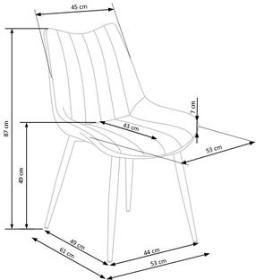 K388 chair, color: dark green