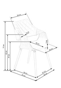 K396 krzesło orzechowy / czarny (1p=1szt)