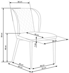 K399 krzesło popielaty (1p=2szt)