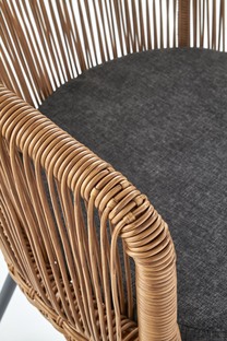 K400 krzesło czarny / naturalny / popielaty (1p=2szt)