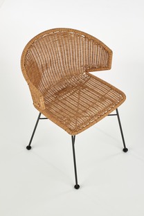K407 krzesło naturalny / czarny ( 1p=2szt )